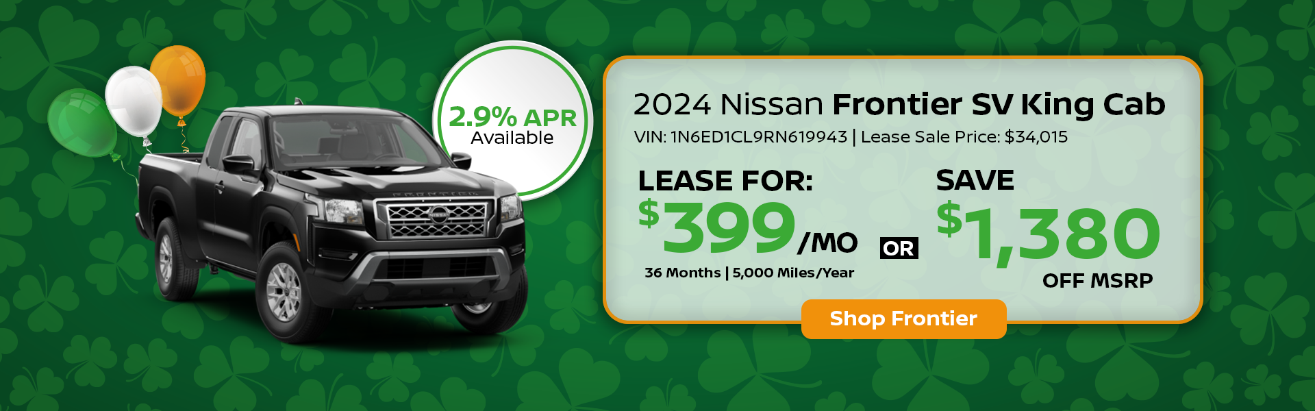 Nissan Frontier Special Offer Norwell, MA